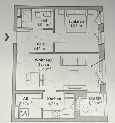 Wohnung zur Miete 570 € 2 Zimmer 48 m² 2. Geschoss Hildastraße 1 Kollnau Waldkirch 79183