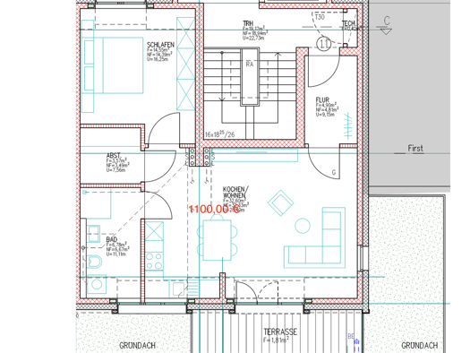 Wohnung zur Miete - Erstbezug 1.100 € 2 Zimmer 64 m² 2. Geschoss frei ab sofort Lange Straße Sulingen 27232