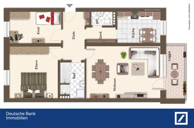 Wohnung zum Kauf 229.000 € 3 Zimmer 81 m² Deggendorf Deggendorf 94469