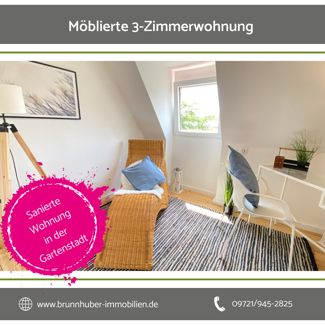 Wohnung zur Miete 480 € 3 Zimmer 48 m²<br/>Wohnfläche 2. Stock<br/>Geschoss 01.10.2024<br/>Verfügbarkeit Gartenstadt Schweinfurt 97424