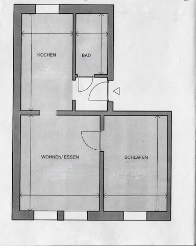 Apartment zur Miete 315 € 2 Zimmer 46 m² 2. Geschoss frei ab sofort Weststraße 89 Leithe Bochum 44866