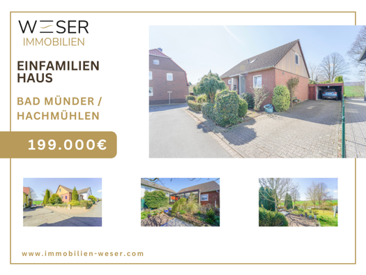 Einfamilienhaus zum Kauf 199.000 € 5 Zimmer 120 m² 531 m² Grundstück Hachmühlen Bad Münder am Deister 31848