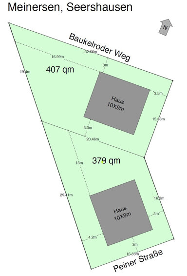 Grundstück zum Kauf 72.000 € 379 m² Grundstück Seershausen Meinersen 38536