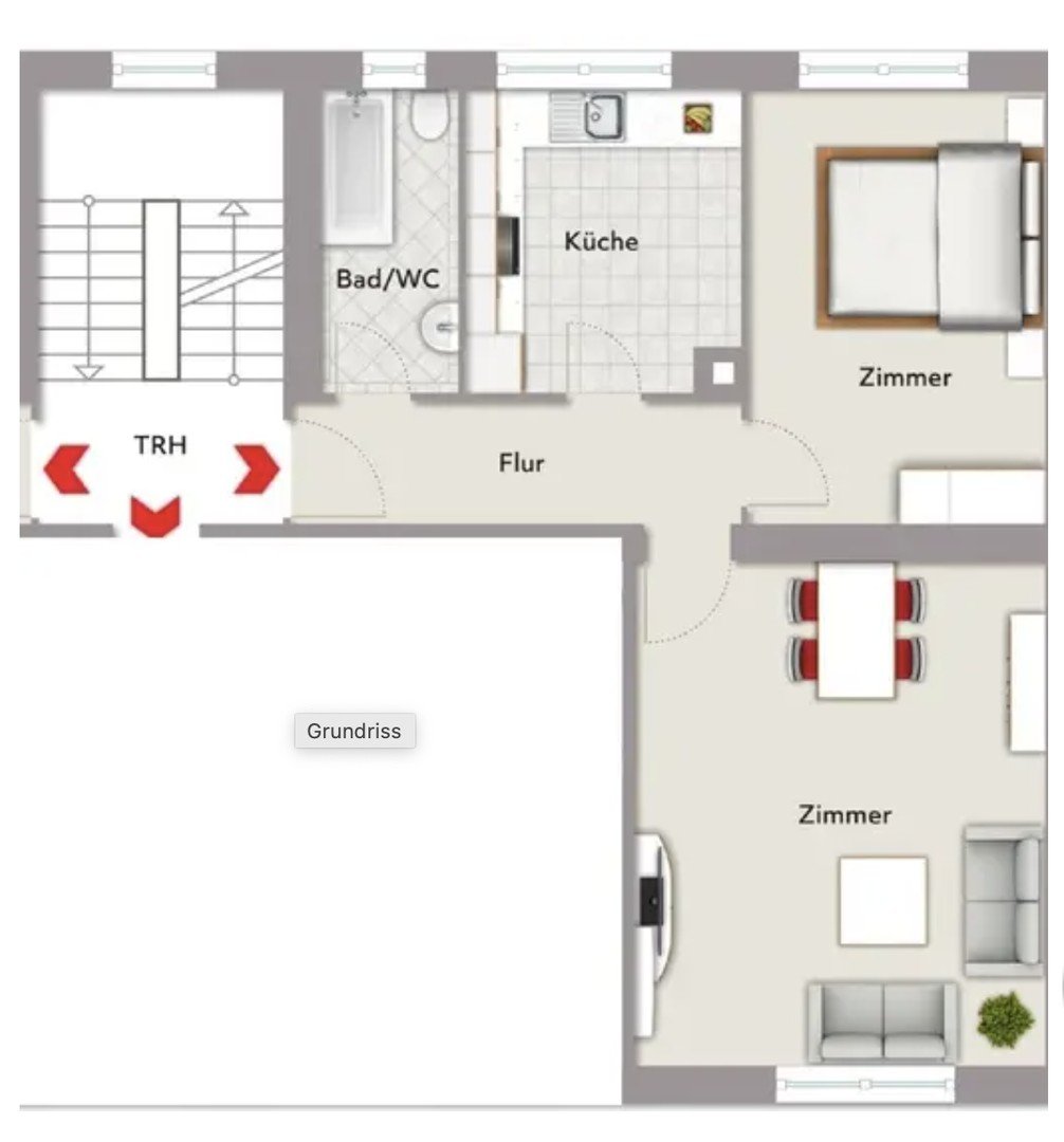 Wohnung zur Miete 750 € 2 Zimmer 53,7 m²<br/>Wohnfläche 2. Stock<br/>Geschoss Bürgermeister-Fuchs-Straße 24-26 Neckarstadt - West Mannheim 68169
