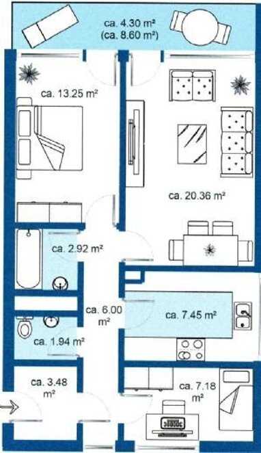 Wohnung zum Kauf 465.000 € 2,5 Zimmer 67 m² 5. Geschoss Solln München 81477