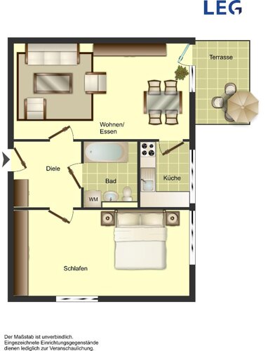 Wohnung zur Miete nur mit Wohnberechtigungsschein 297,33 € 2 Zimmer 57,4 m² Erdgeschoss Steinstraße 44 Bergneustadt Bergneustadt 51702