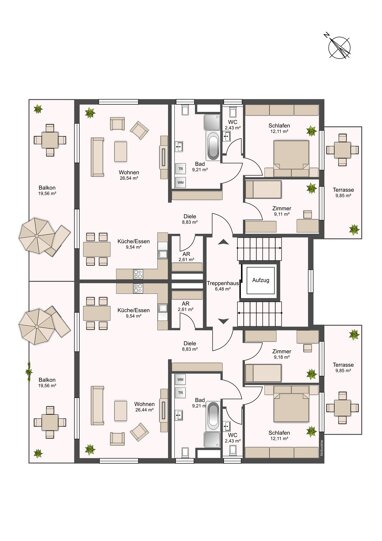 Wohnung zum Kauf 521.215 € 3,5 Zimmer 95 m² Erdgeschoss Hirschbach Aalen 73431