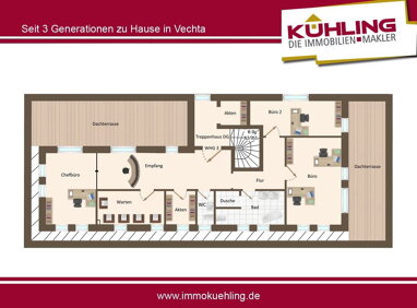 Bürofläche zur Miete 1.400 € 4 Zimmer 164 m² Bürofläche Stadtkern Vechta 49377