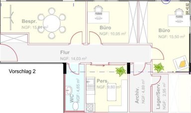 Praxis zur Miete 1.937 € 4 Zimmer 155 m² Bürofläche teilbar ab 80 m² Zentrum Regensburg 93047