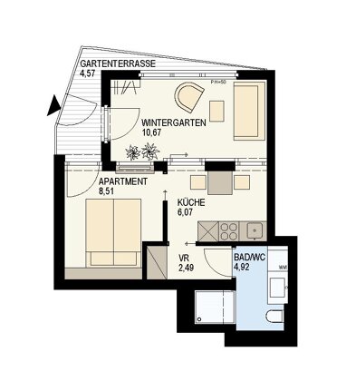 Wohnung zum Kauf 297.500 € 2 Zimmer 32,7 m² Krieglergasse 12 Wien 1030