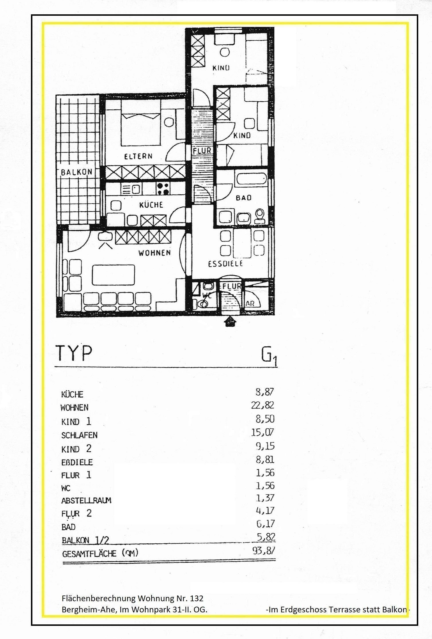 Wohnung zum Kauf 93.000 € 4 Zimmer 94 m²<br/>Wohnfläche 2. Stock<br/>Geschoss Im Wohnpark 31 Ahe Bergheim 50127