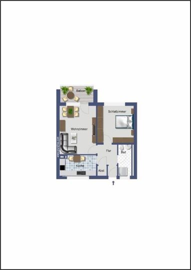 Wohnung zum Kauf Provisionsfrei 190.000 € 2 Zimmer 60 m² 5. Geschoss Kalk-Mülheimer Straße 407 Mülheim Köln 51065