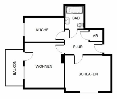 Wohnung zur Miete 419 € 2,5 Zimmer 59,6 m² 5. Geschoss Timmerbrinksweg 4 Hassel Gelsenkirchen 45896