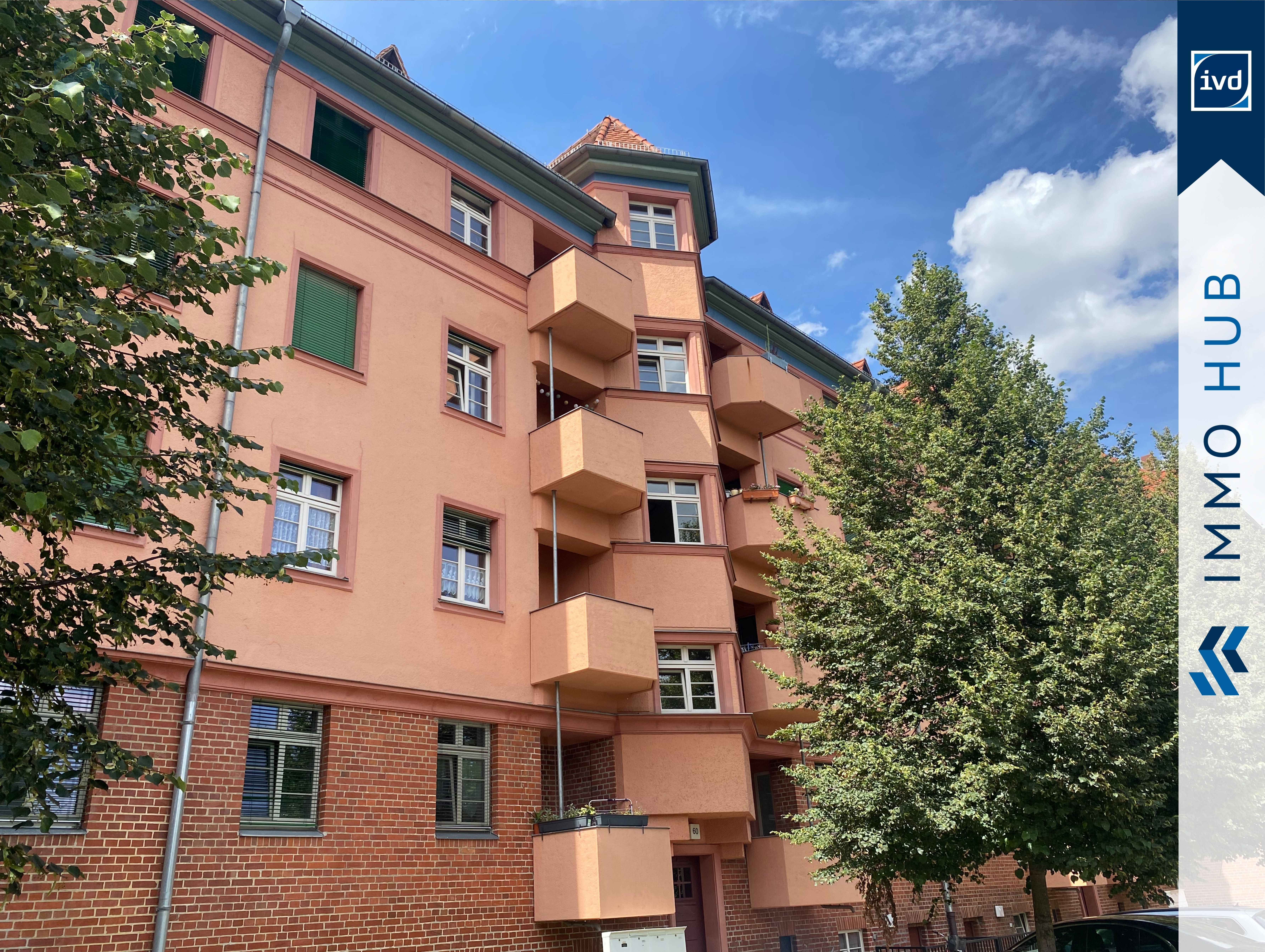 Wohnung zum Kauf 119.000 € 2 Zimmer 52 m²<br/>Wohnfläche 1.<br/>Geschoss Mockau - Süd Leipzig 04357