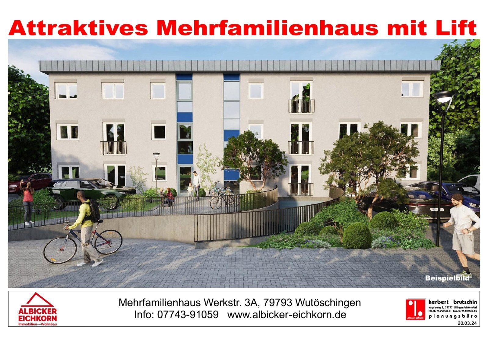 Wohnung zum Kauf provisionsfrei 379.000 € 3 Zimmer 97 m²<br/>Wohnfläche 1.<br/>Geschoss Wutöschingen Wutöschingen 79793