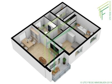 Studio zur Miete 790 € 3 Zimmer 79 m² 1. Geschoss frei ab 31.03.2025 Großauheim Hanau 63457