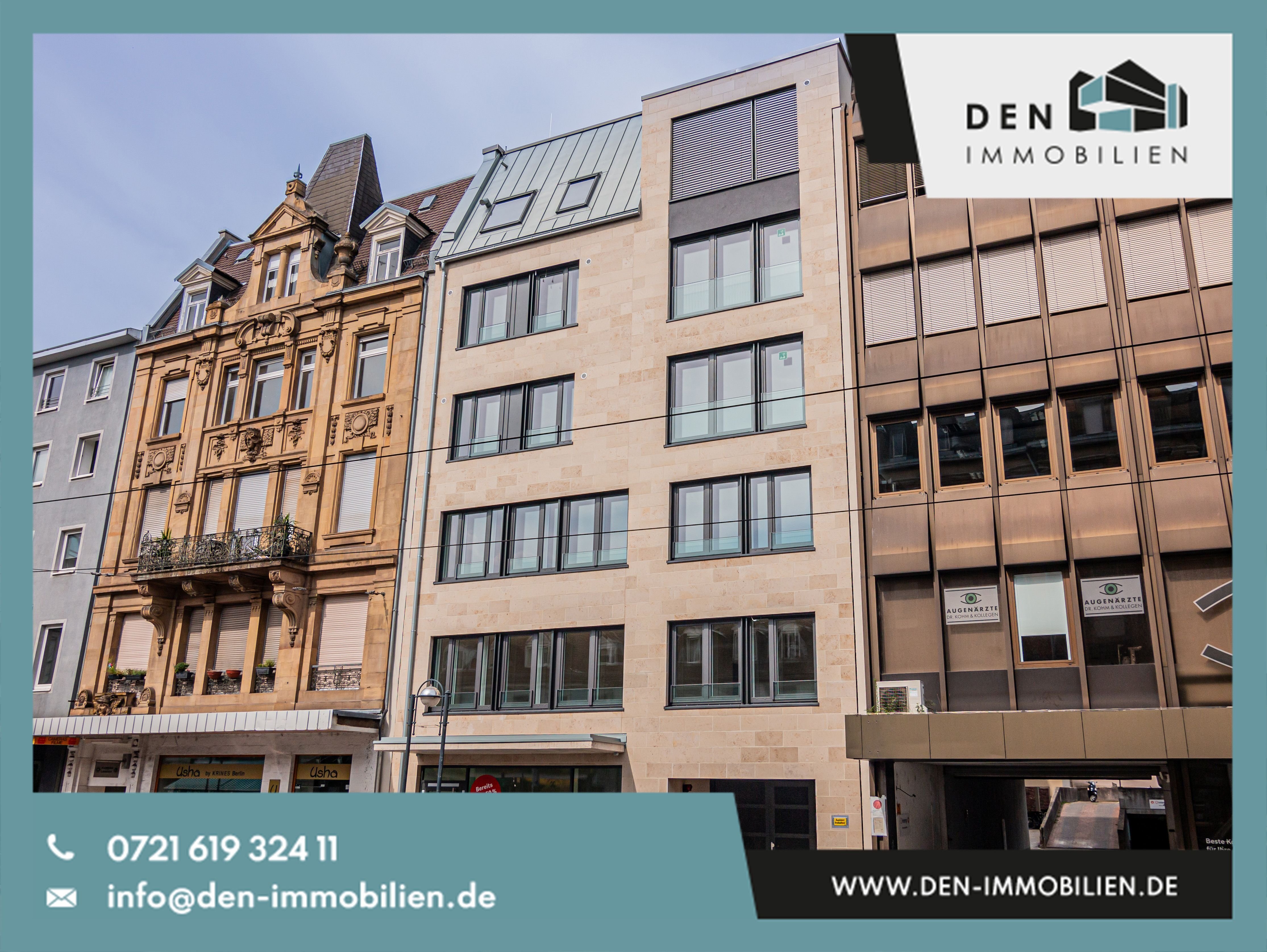 Wohnung zum Kauf provisionsfrei 479.900 € 2 Zimmer 68,5 m²<br/>Wohnfläche 4.<br/>Geschoss Innenstadt - West - Westlicher Teil Karlsruhe 76133