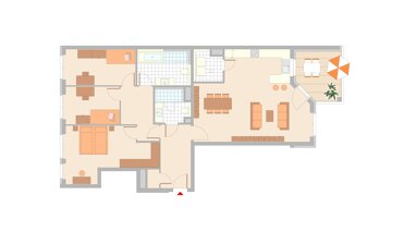 Wohnung zum Kauf Provisionsfrei 1.103.000 € 4 Zimmer 128,9 m² 7. Geschoss Hainer Weg 48a Sachsenhausen - Süd Frankfurt am Main 60599