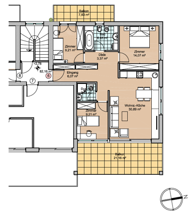 Wohnung zum Kauf 550.000 € 4 Zimmer 82 m² 2. Geschoss Mühlbach 39037