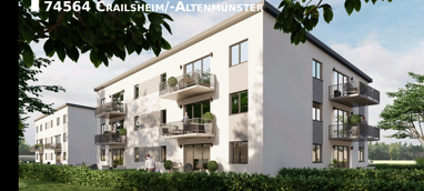 Wohnung zur Miete 990 € 3 Zimmer 80 m² 2. Geschoss Baltische Straße Altenmünster - östlich II Crailsheim 74564