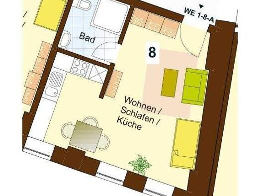 Wohnung zur Miete 315 € 1 Zimmer 35 m² 1. Geschoss Gevelsberg 58285
