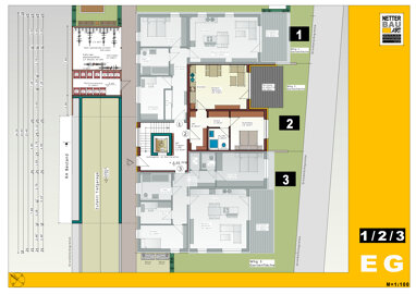 Terrassenwohnung zum Kauf Provisionsfrei 371.603 € 2 Zimmer 60,1 m² 3. Geschoss Sprottauer Str. 105 Nürnberg 90475