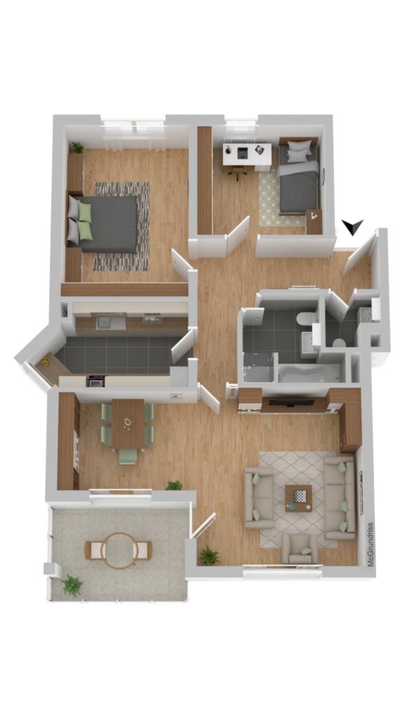 Wohnung zum Kauf Provisionsfrei 172.500 € 3 Zimmer 84,1 m²<br/>Wohnfläche 2. Stock<br/>Geschoss Heilbronner Straße 85 Reutenen Heidenheim 89522