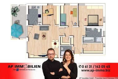 Terrassenwohnung zur Miete 1.625 € 4 Zimmer 108,5 m² Gonsenheim Mainz 55122