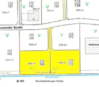 Grundstück zum Kauf 116.313,78 € 1.914 m² Grundstück Mohrmannshofer Straße 3 u.7 Friedland Friedland 17098