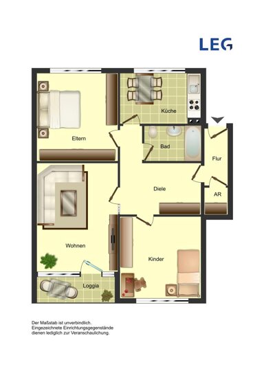 Wohnung zur Miete 719 € 4 Zimmer 101,8 m² 1. Geschoss frei ab 16.02.2025 Eggersten Ring 8 Kreuztal Kreuztal 57223