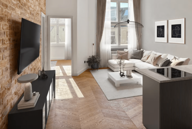 Wohnung zur Miete Wohnen auf Zeit 2.500 € 3 Zimmer 50,5 m² frei ab 01.02.2025 Fechnerstraße Wilmersdorf Berlin 10717