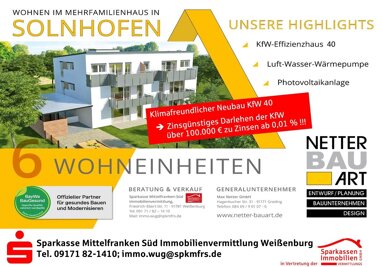Wohnung zum Kauf Provisionsfrei 351.300 € 3 Zimmer 82,5 m² Hochholz Solnhofen 91807