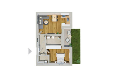 Wohnung zur Miete 910 € 2 Zimmer 60,5 m² Erdgeschoss Deggendorf Deggendorf 94469
