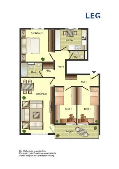 Wohnung zur Miete 661 € 2 Zimmer 66 m² 5. Geschoss Friedrichstraße 73 Porz Köln 51143