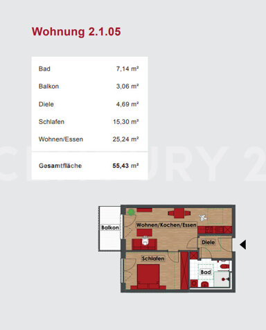 Pflegeheim zum Kauf als Kapitalanlage geeignet 267.342 € 2 Zimmer 67,4 m² Haselbach Tiefenbach i. d. Oberpfalz 93464