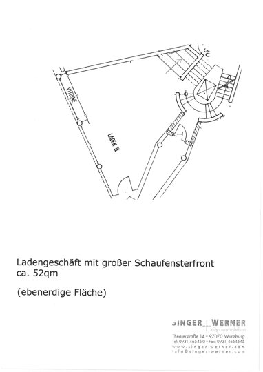 Laden zur Miete Provisionsfrei 14,49 € 138 m² Verkaufsfläche Dettelbacher Gasse Thüngersheim Würzburg 97070