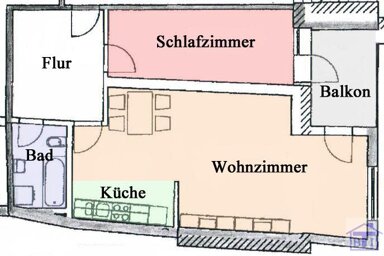 Wohnung zur Miete 268 € 2 Zimmer 51,5 m² 1. Geschoss frei ab sofort Zittau Zittau 02763