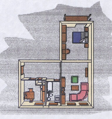 Wohnung zur Miete 310 € 2 Zimmer 54,4 m² Uhlstr. 19 Alt-Lusan Gera 07549