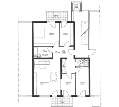 Wohnung zum Kauf Provisionsfrei 435.000 € 4 Zimmer 116 m² 2. Geschoss Alexander-v.-Humboldt-Schule 16 Viernheim 68519