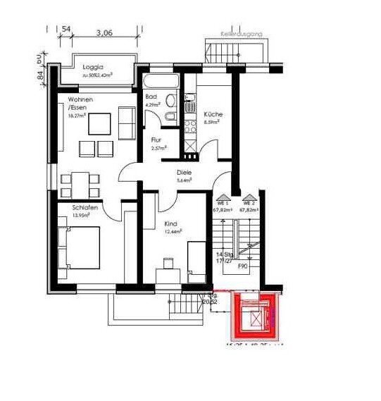 Wohnung zur Miete 589,60 € 4,5 Zimmer 67 m²<br/>Wohnfläche 3. Stock<br/>Geschoss 17.07.2024<br/>Verfügbarkeit Gustav-Stresemann-Str. 1 Südstadt Grevenbroich 41515