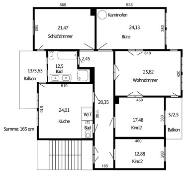 Wohnung zum Kauf provisionsfrei 675.000 € 5 Zimmer 165 m² 1. Geschoss Paulusviertel Halle (Saale) 06114