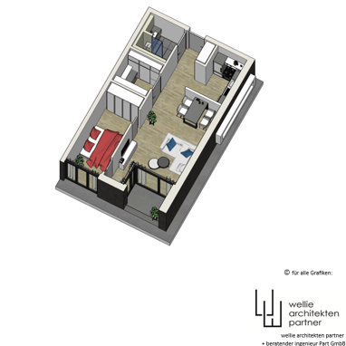 Wohnung zur Miete 710 € 2 Zimmer 52,8 m² St. Georgspfad 7 Müggenberg - Rusch Arnsberg 59755