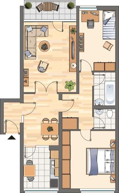Wohnung zur Miete 550 € 3 Zimmer 76,4 m² 2. Geschoss frei ab 23.08.2024 Dresdner Straße 9 Königsborn Unna 59425
