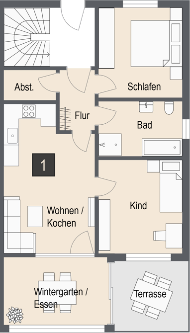 Wohnung zum Kauf Provisionsfrei 429.000 € 3 Zimmer 77,1 m² Gammelsdorf Gammelsdorf 85408