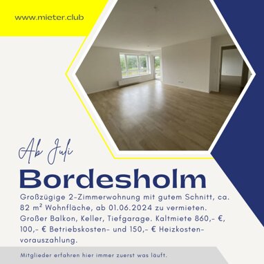 Wohnung zur Miete 860 € 2 Zimmer 82 m² 1. Geschoss Bordesholm 24582