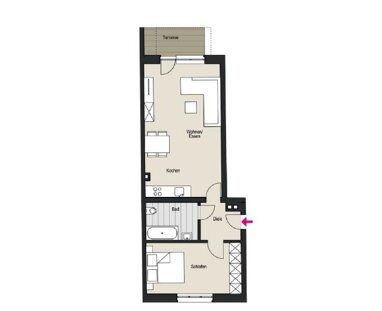 Wohnung zum Kauf Provisionsfrei 339.000 € 2 Zimmer 53,6 m² Erdgeschoss Dasselstr. 37 Neustadt - Süd Köln 50674