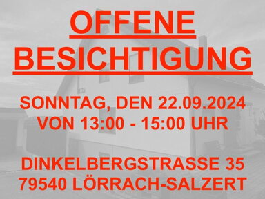 Doppelhaushälfte zum Kauf provisionsfrei 550.000 € 4 Zimmer 106 m² 336 m² Grundstück Dinkelbergstraße 35 Salzert Lörrach 79540