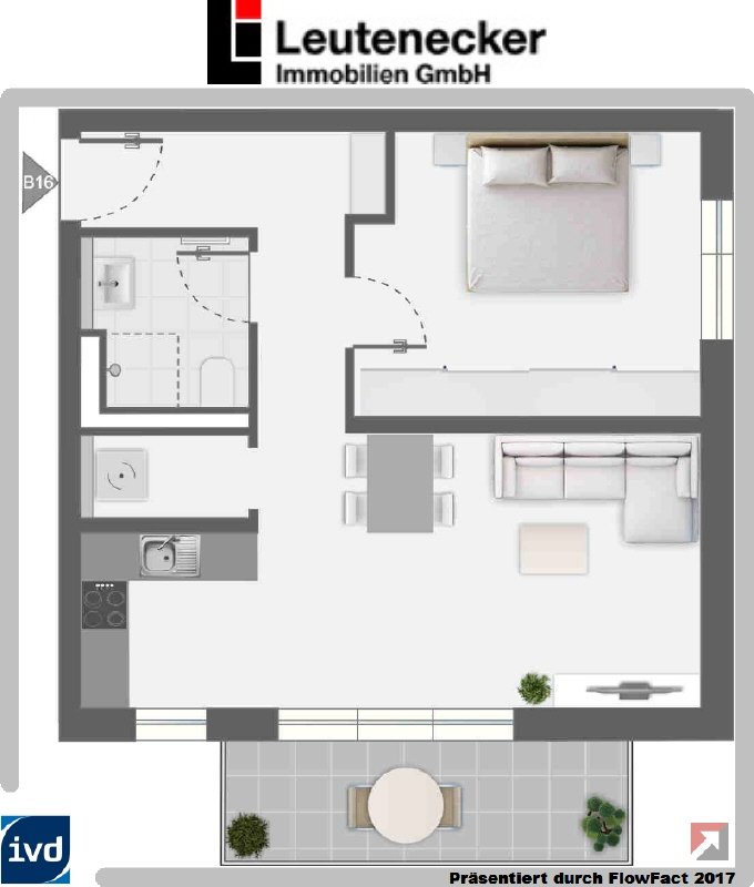 Wohnung zum Kauf Provisionsfrei 394.000 € 2 Zimmer 55 m² Aldingen 203 Remseck 71686