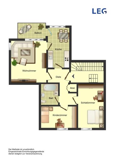 Wohnung zur Miete nur mit Wohnberechtigungsschein 381,28 € 3 Zimmer 70,9 m² 2. Geschoss Richard-Wagner-Straße 30 Methler Kamen 59174