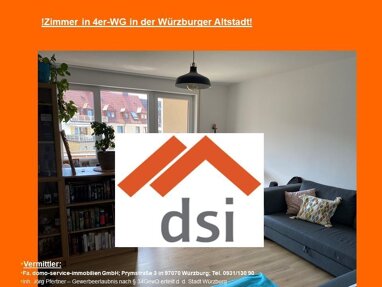 Wohnung zur Miete 350 € 1 Zimmer 18 m² 2. Geschoss Theaterstr.18 Innenstadt Würzburg 97070